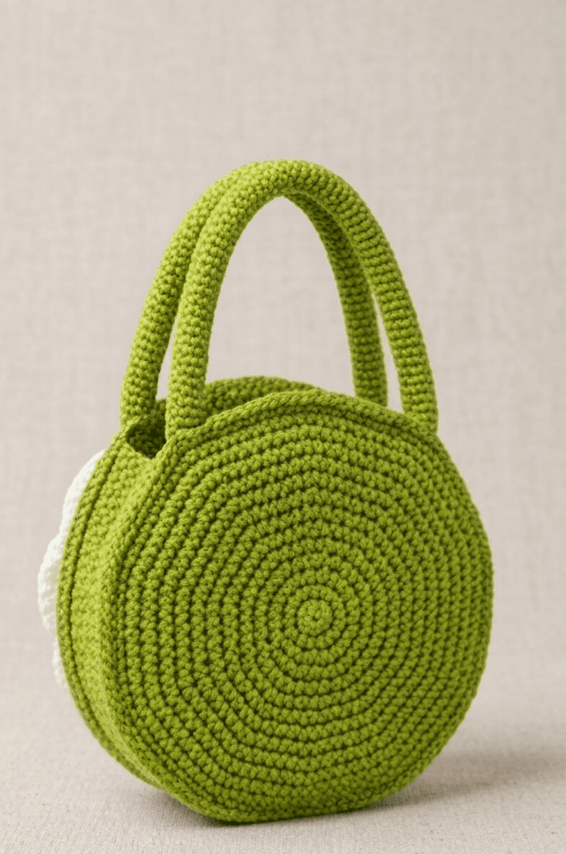 BloomCraft Handmade Crochet Floral Handbag β Elegant Rose Design Mini Purse for Women & Girls β image 4